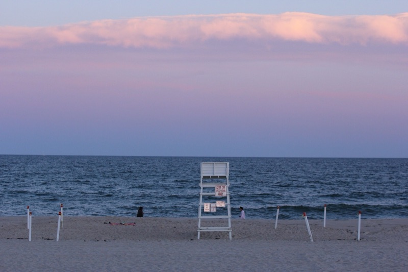 Pastel dusk over Cooper's Beach, Southampton, New York