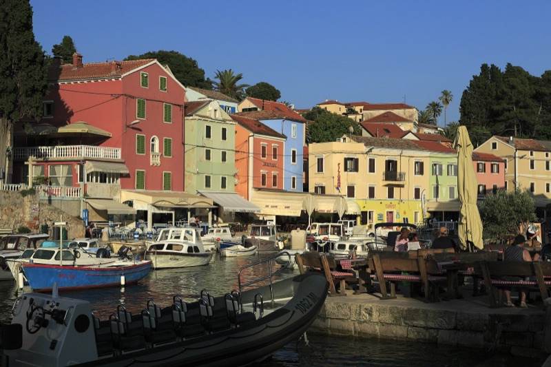 The harbor at Veli Lošinj, Croatia