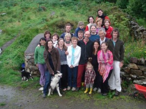 guests with stuffs at Clare Island Yoga Retreat Centre