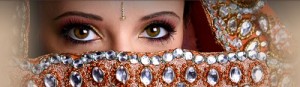beautiful eyes of an Indian woman